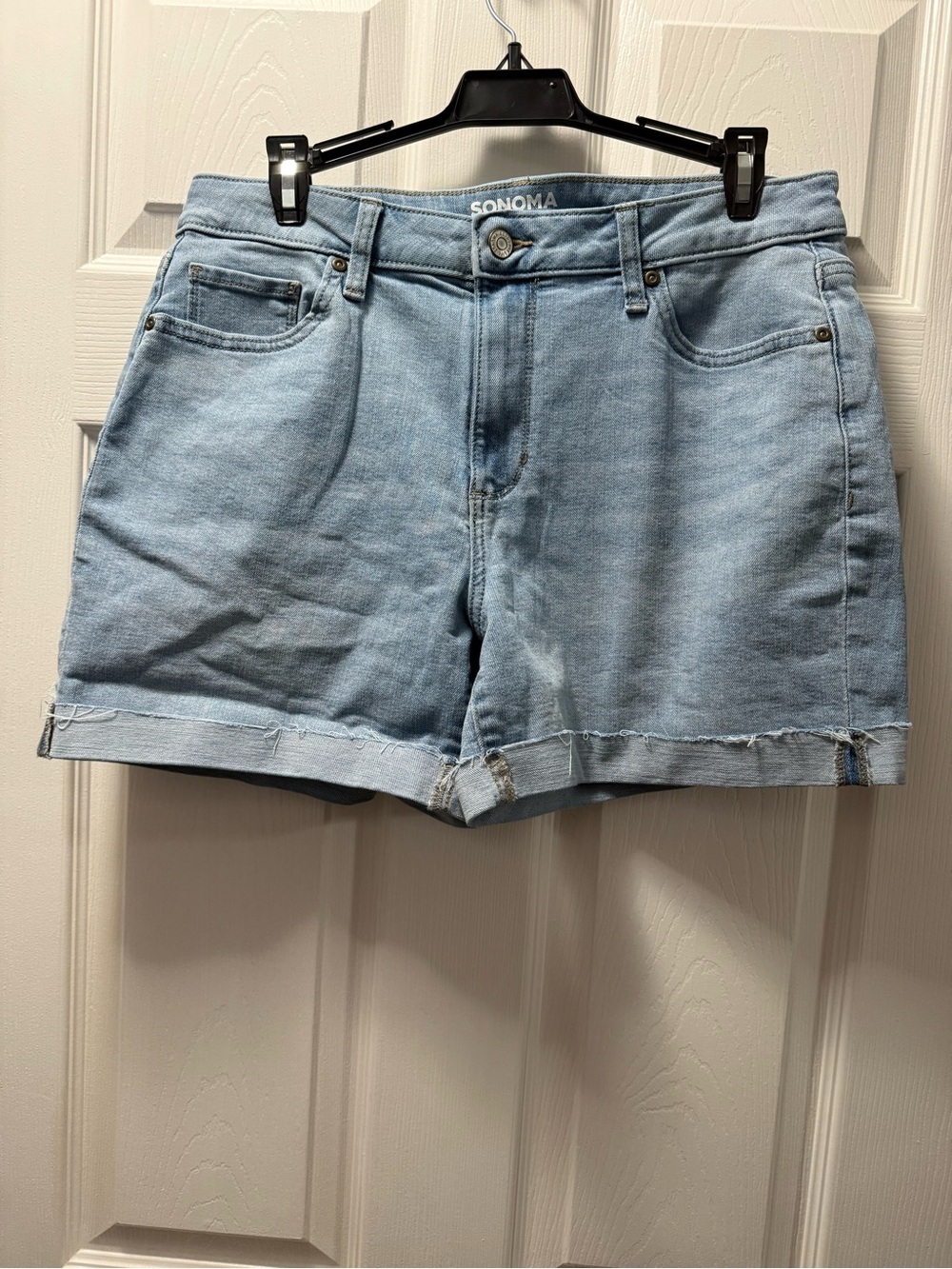 SONOMA Light Wash Denim Roll-Cuff Shorts
